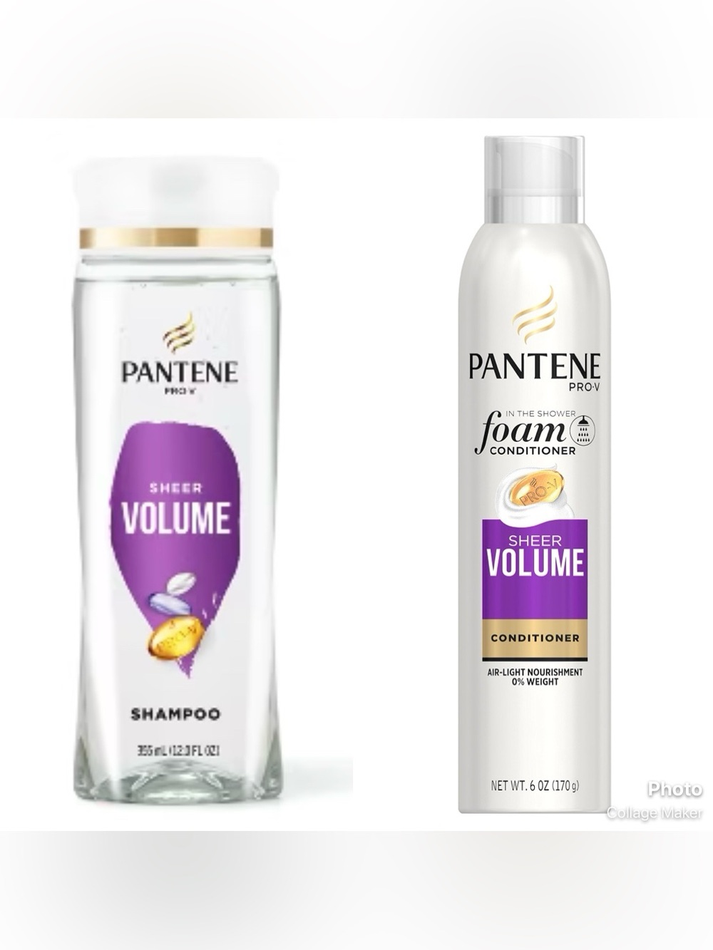 Pantene Sheer Volume Shampoo & Foam Conditioner